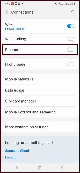 Connections Bluetooth