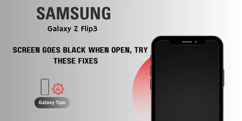 Samsung Z Flip 3 Screen Goes Black When Open Try